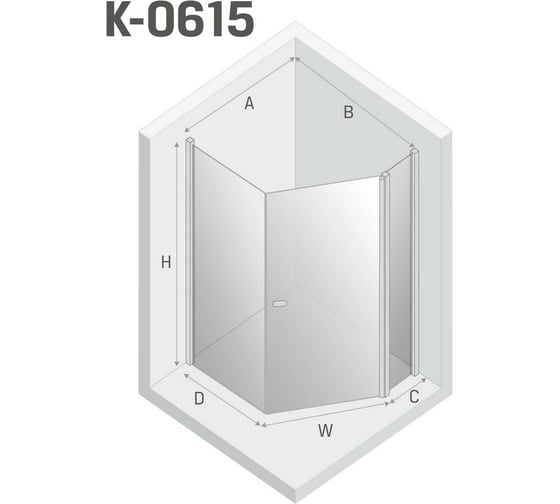 Душевое ограждение NEW TRENDY NEW SOLEO BLACK 100x80x195 (черный) K-0615