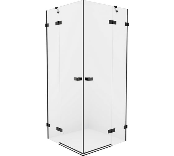 Душевое ограждение NEW TRENDY AVEXA BLACK 80x80x200 черный EXK-1608