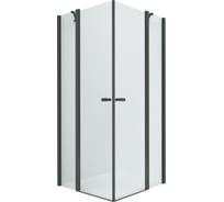 Душевое ограждение NEW TRENDY NEW SOLEO BLACK 2D 100x110x195 (черный) K-0762