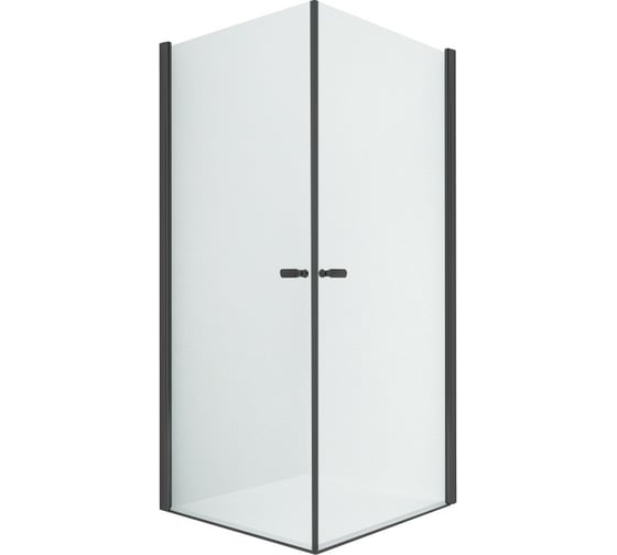 Душевое ограждение NEW TRENDY NEW SOLEO BLACK 2D 80x90x195 (черный) D-0230A/D-0231A
