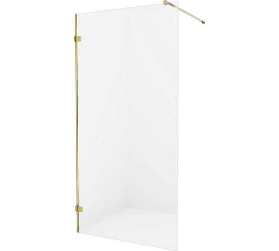 Душевое ограждение NEW TRENDY AVEXA GOLD 120x200 брашированное золото EXK-1797 1