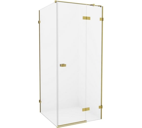 Душевое ограждение NEW TRENDY AVEXA GOLD 120x120x200 брашированное золото EXK-1775 1