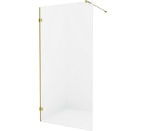 Душевое ограждение NEW TRENDY AVEXA GOLD 140x200 брашированное золото EXK-2001