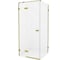Душевое ограждение NEW TRENDY AVEXA GOLD 90x80x200 брашированное золото EXK-1742 1