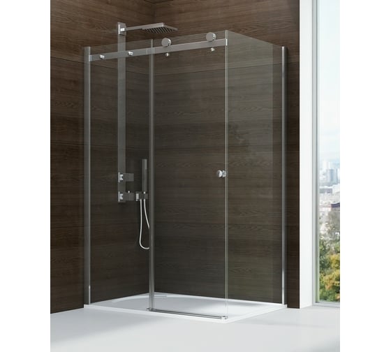 Душевое ограждение NEW TRENDY DIORA 100x90x200 хром EXK-1303/EXK-1306