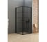 Душевое ограждение NEW TRENDY NEW SOLEO BLACK 90x90x195 (черный) D-0285A/D-0285A 2