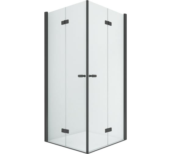 Душевое ограждение NEW TRENDY NEW SOLEO BLACK складные 2D 90x80x195 (черный) D-0235A/D-0238A 1