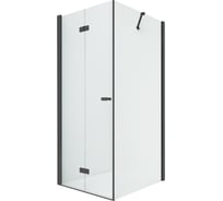 Душевое ограждение NEW TRENDY NEW SOLEO BLACK складные двери L 90x110x195 (черный) D-0235A/D-0148B
