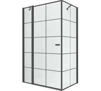 Душевое ограждение NEW TRENDY NEW SOLEO BLACK L 90x90x195 (черный) K-0579