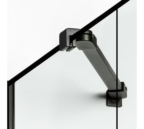 Душевое ограждение NEW TRENDY NEW SOLEO BLACK R 90x90x195 (черный) D-0285A/D-0121B