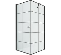 Душевое ограждение NEW TRENDY NEW SOLEO BLACK L 90x90x195 (черный) D-0285A/D-0120B