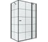 Душевое ограждение NEW TRENDY NEW SOLEO BLACK R 90x90x195 (черный) K-0581 1