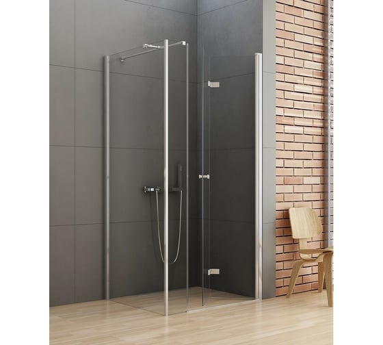 Душевое ограждение NEW TRENDY NEW SOLEO PLUS складные двери R 110x100x195 (хром) K-0387