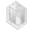 Душевое ограждение NEW TRENDY NEW VARIA 100x80x190 (хром) K-0507 3