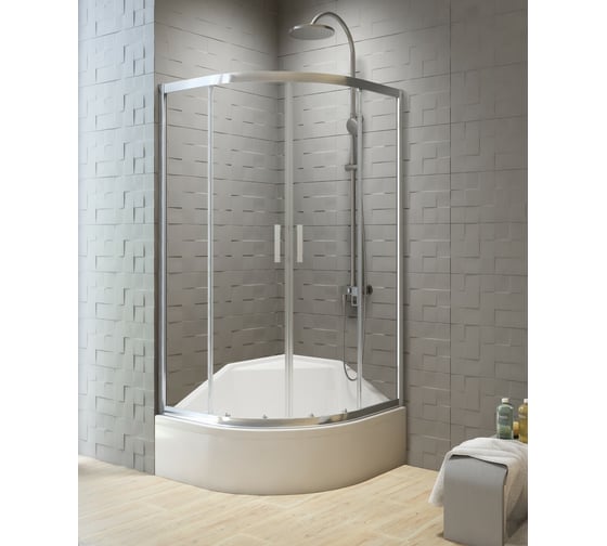Душевое ограждение NEW TRENDY NEW VARIA 80x80x165 (хром) K-0493