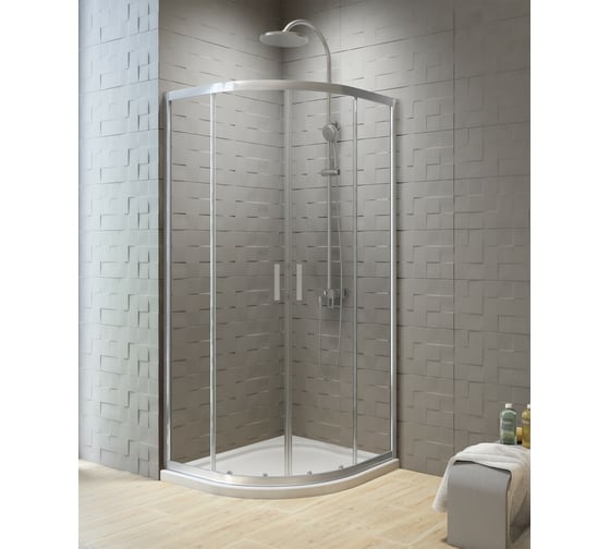 Душевое ограждение NEW TRENDY NEW VARIA 80x80x190 (хром) K-0495