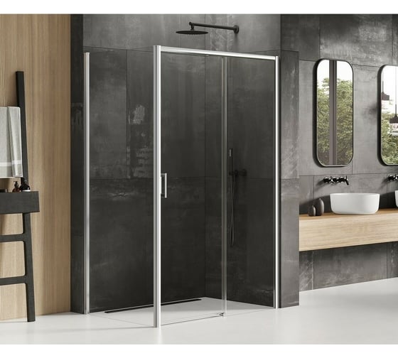 Душевое ограждение NEW TRENDY PRIME 100x90x200 (хром) D-0299A/D-0124B