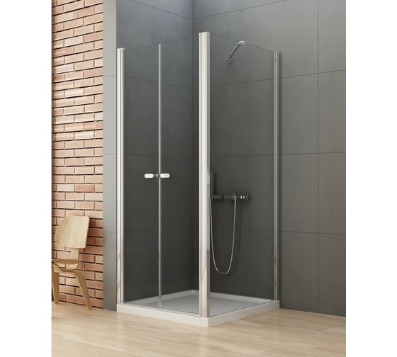Душевое ограждение NEW TRENDY NEW SOLEO 70x100x195 хром D-0143A/D-0093B