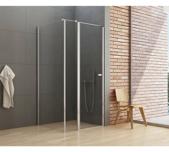 Душевое ограждение NEW TRENDY NEW SOLEO 90x90x195 хром K-0717