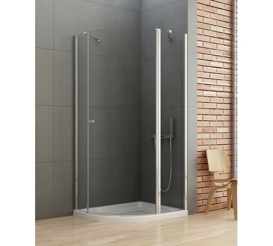 Душевое ограждение NEW TRENDY NEW SOLEO 120x85x195 хром K-0422