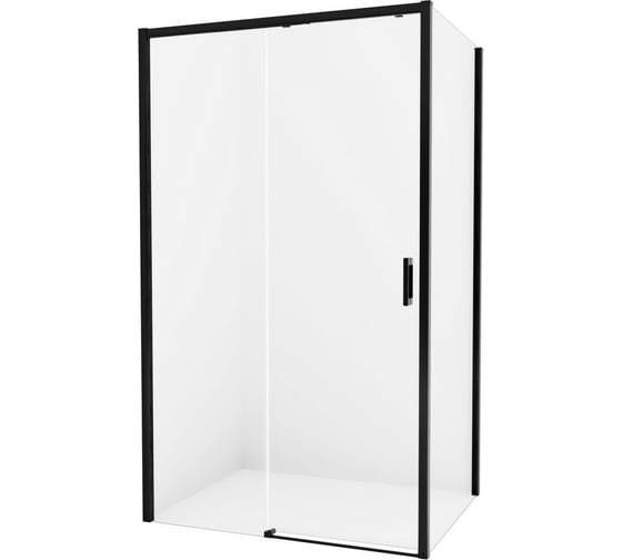 Душевое ограждение NEW TRENDY PRIME BLACK L 140x70x200 (черный) D-0324A/D-0127B