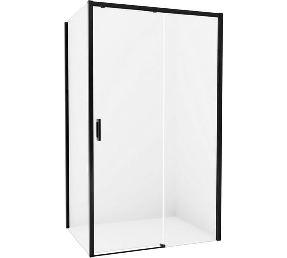 Душевое ограждение NEW TRENDY PRIME BLACK R 140x70x200 (черный) D-0325A/D-0127B
