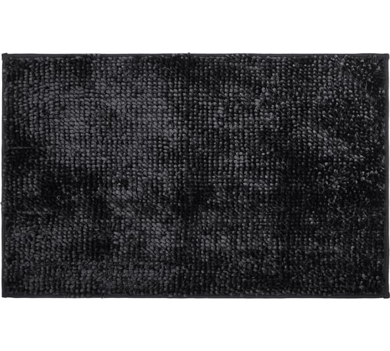Мягкий коврик для ванной комнаты Moroshka Expressia 50x80 см, цвет черный 932-303-01