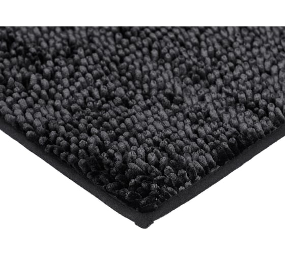 Мягкий коврик для ванной комнаты Moroshka Expressia 50x80 см, цвет черный 932-303-01