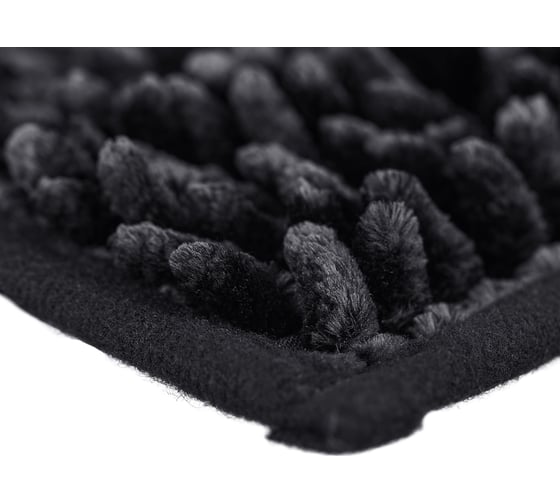 Мягкий коврик для ванной комнаты Moroshka Expressia 50x80 см, цвет черный 932-303-01