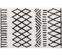 Мягкий коврик для ванной комнаты Moroshka Nomads 40x60 см., цвет белый, черный 915-303-01
