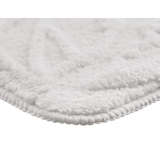 Мягкий коврик для ванной комнаты Moroshka Shelest 50x80 см, цвет белый 944-303-01