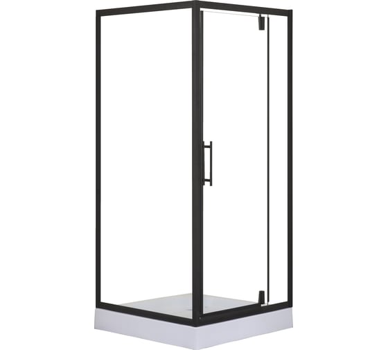 Душевое ограждение Loranto sunway 90x90x200 см, r/l, с поддоном, стекло, профиль черный cs-604a 90 00078793