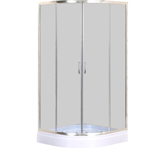 Душевое ограждение Loranto sunway 90x90x215 см, с поддоном, стекло, профиль хром cs-8015gb 90 00078806 1