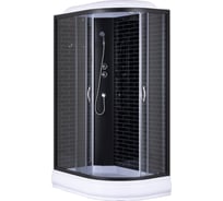 Душевая кабина Loranto 120x80x215 см, поддон, стекло 4 мм, профиль черный cs-66120-20l gb 120 00078797