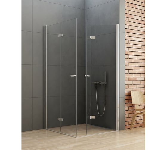 Душевое ограждение NEW TRENDY NEW SOLEO складные 2D 90x100x195 хром D-0149A/D-0154A