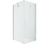 Душевое ограждение NEW TRENDY NEW SOLEO складные двери R 90x90x195 хром D-0153A/D-0088B