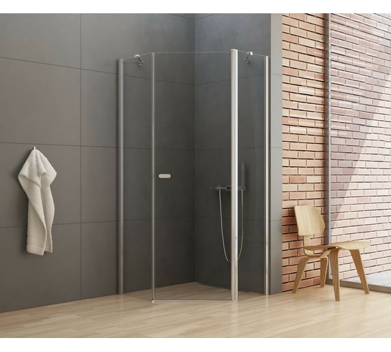 Душевое ограждение NEW TRENDY NEW SOLEO 90x90x195 хром K-0607