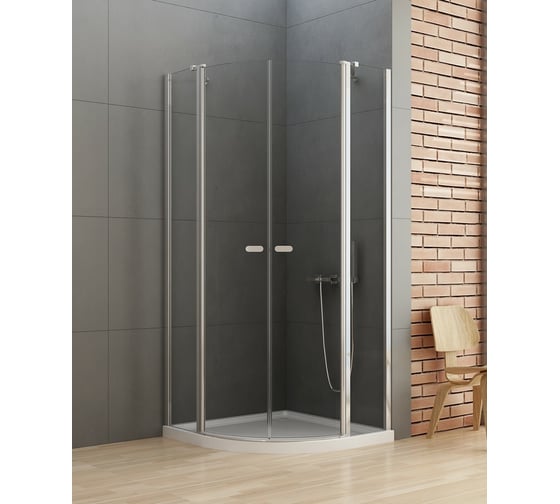 Душевое ограждение NEW TRENDY NEW SOLEO 80x80x195 хром K-0418