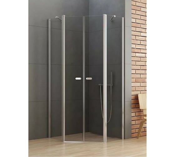 Душевое ограждение NEW TRENDY NEW SOLEO 90x90x195 хром K-0610