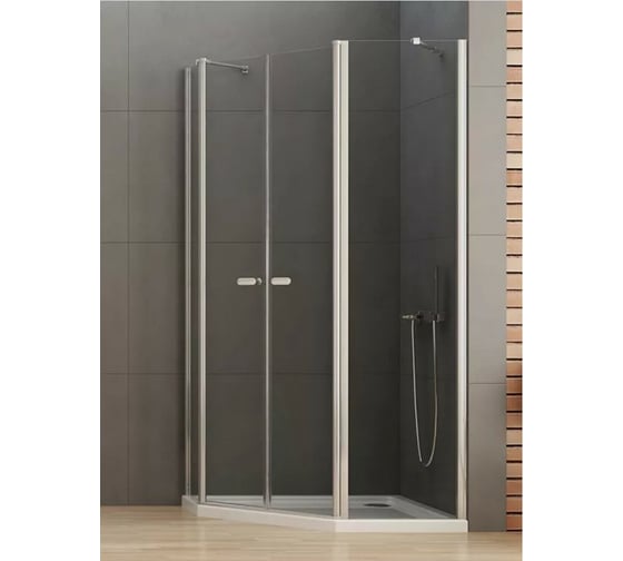 Душевое ограждение NEW TRENDY NEW SOLEO 100x80x195 хром K-0611