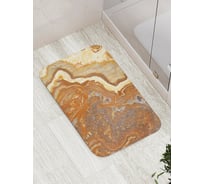 Коврик для ванной JOYARTY "срез камня оникс" противоскользящий, 52x77 см bath_37018