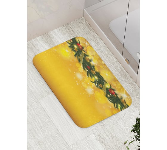 Коврик для ванной JOYARTY "праздничное украшение" противоскользящий, 52x77 см bath_419792 1