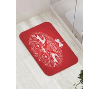 Коврик для ванной JOYARTY "новогодний шарик" противоскользящий, 52x77 см bath_419794