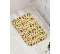 Коврик для ванной JOYARTY "праздничное настроение" противоскользящий, 52x77 см bath_419804