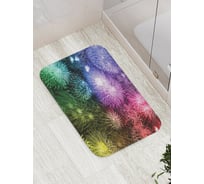 Коврик для ванной JOYARTY "салют в праздник" противоскользящий, 52x77 см bath_419808