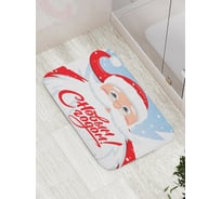 Коврик для ванной JOYARTY "дед мороз в лесу" противоскользящий, 52x77 см bath_419811