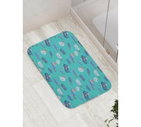 Коврик для ванной JOYARTY "праздничные коты" противоскользящий, 52x77 см bath_419818