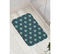 Коврик для ванной JOYARTY "поле из елок" противоскользящий, 52x77 см bath_419834