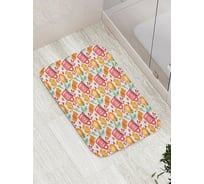 Коврик для ванной JOYARTY "пряничный вечер" противоскользящий, 52x77 см bath_419849