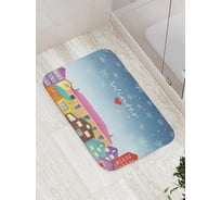 Коврик для ванной JOYARTY "я люблю зиму" противоскользящий, 52x77 см bath_419859